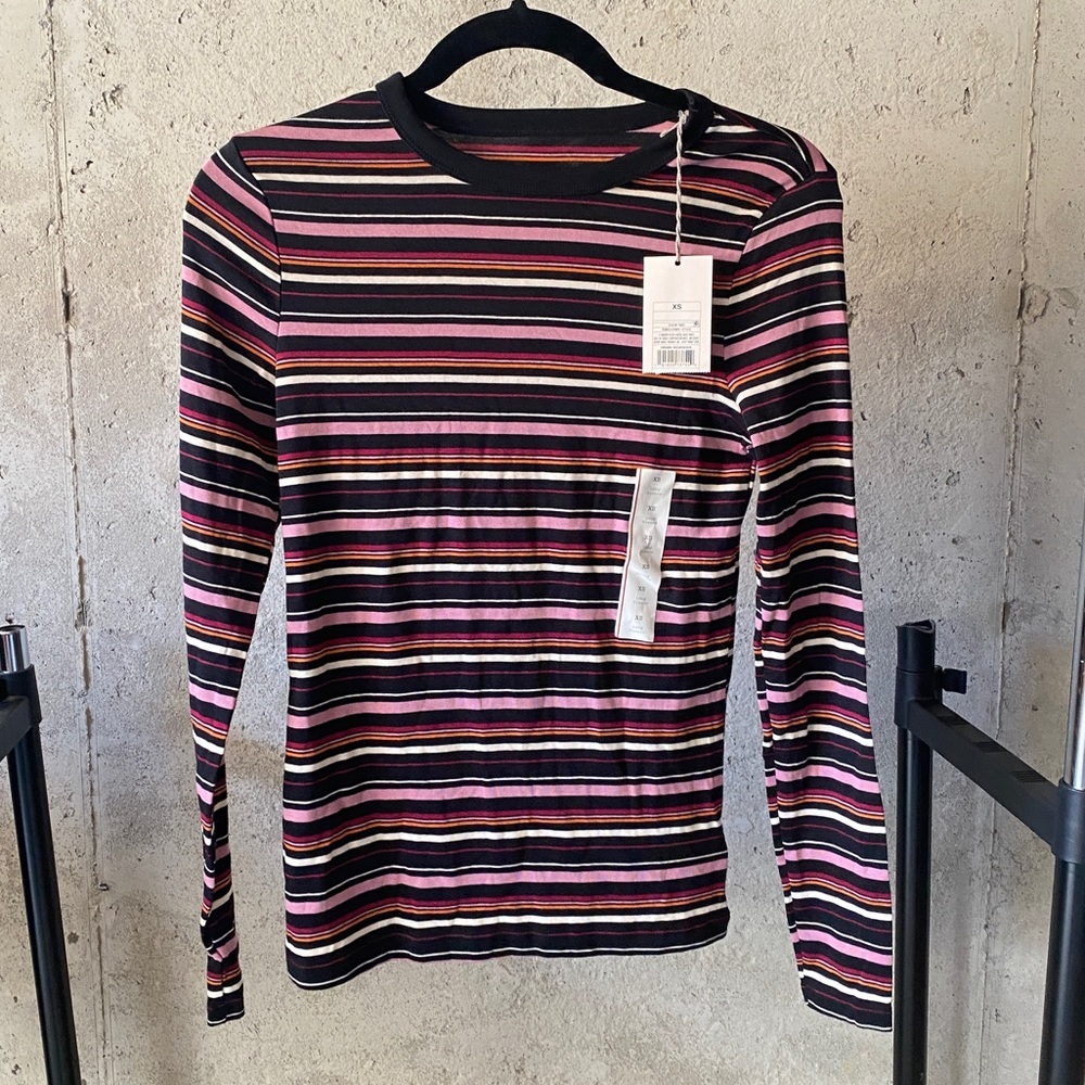 A new day striped long sleeve T-shirt - Picture 1 of 3